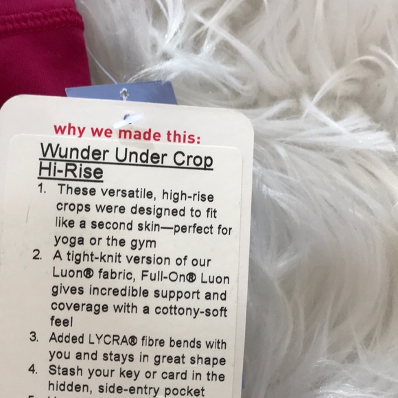 • Lululemon • Wunder Under High Rise Berry Rumble - Picture 5 of 5